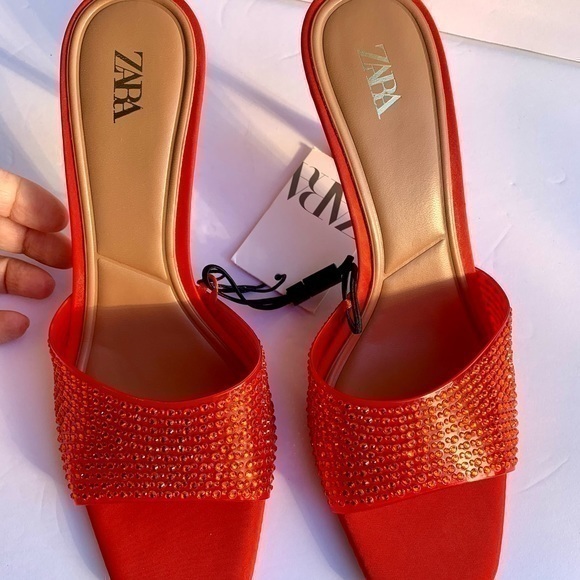 ZARA Sandals with sparkly details 2841/810 - Picture 7 of 14